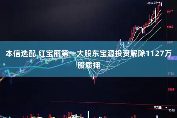 本信选配 红宝丽第一大股东宝源投资解除1127万股质押
